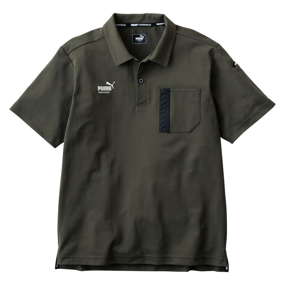 作業ウェアPUMA半袖アクティブポロシャツ（PW-3014N)
