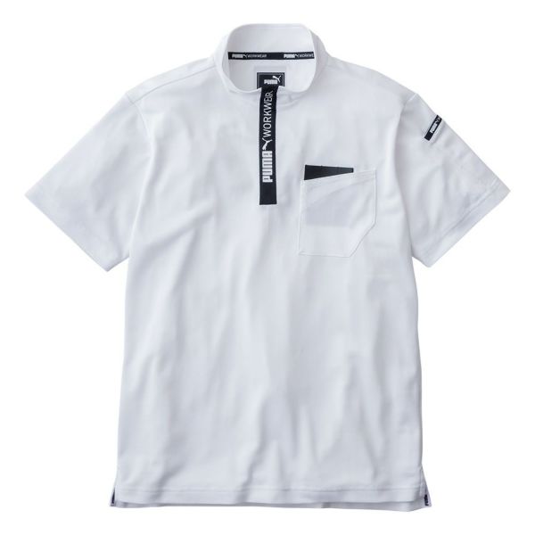 作業ウェアPUMA半袖ハイネックジップ（PW-3013N)