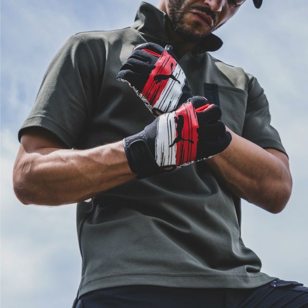 人工皮革+シリコングリップ手袋 ワークグローブPUMA（CM-6501）