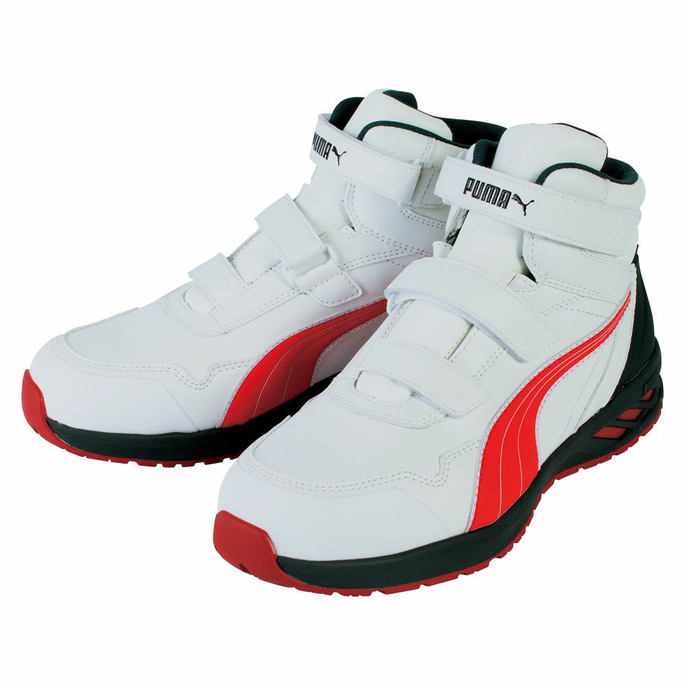 未使用　25.5 PUMA ホワイト/レッド 安全靴　JSAA規格 A種 未使用 25.5 PUMA ホワイト/レッド 安全靴 JSAA規格 A種